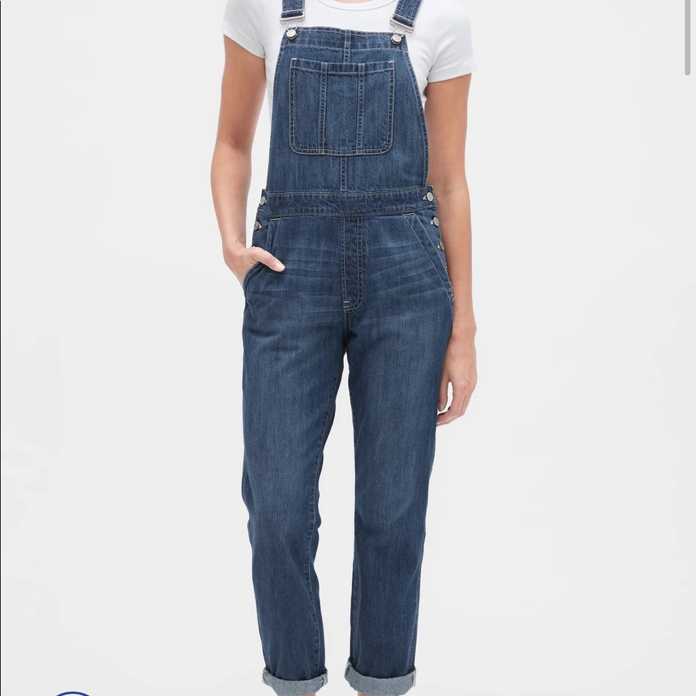Relaxed Denim Overalls